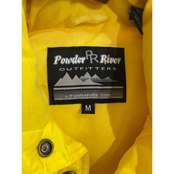 Yellow Powder River Outfitters Down Puffer Vest by Panhandle Slim Size Medium - Picture 3 of 6